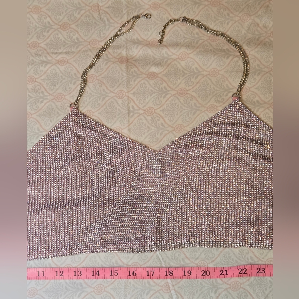 Windsor AB Rhinestone Adjustable Crop Medium